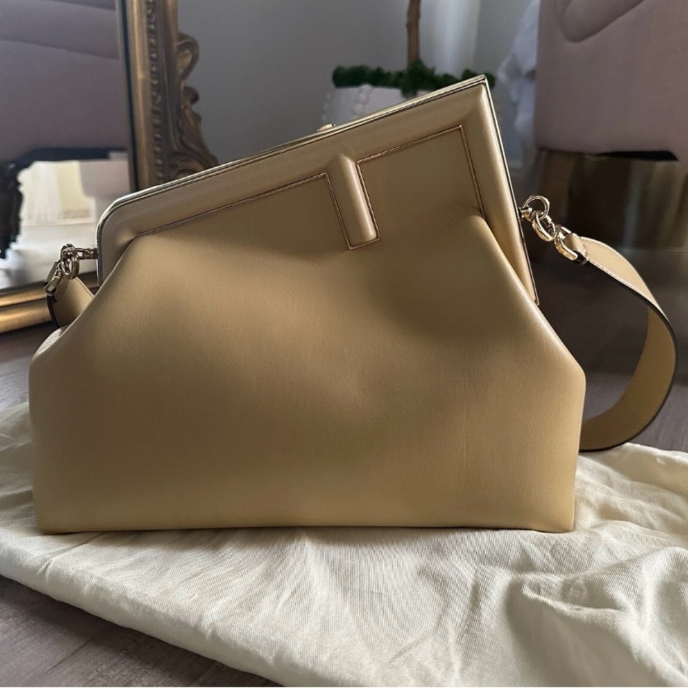 Fendi Cream Shoulder Bag